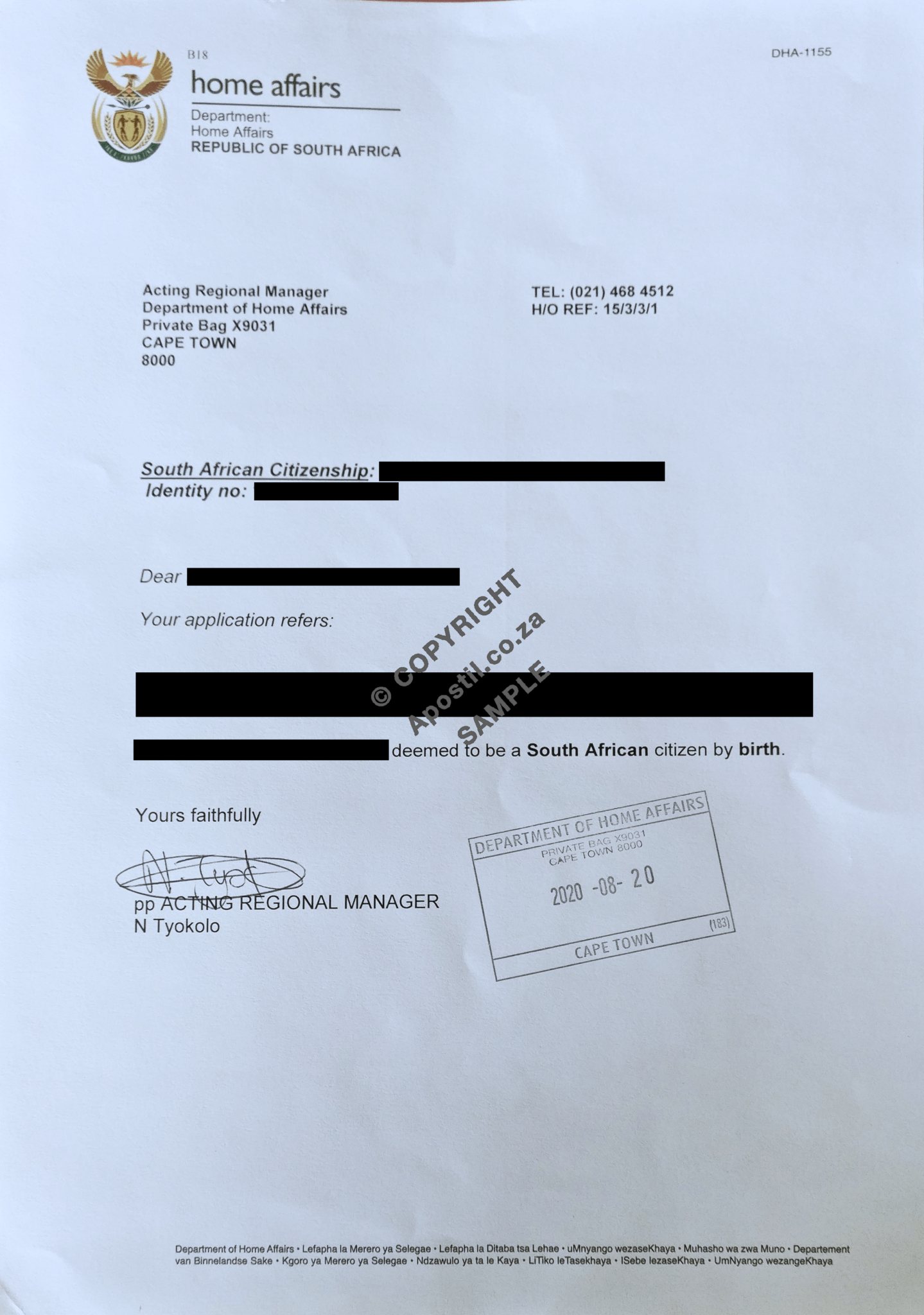 Get Your South African Citizenship Documentation | Apostil